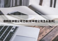 收购区块链公司之后[区块链公司怎么盈利]