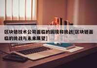 区块链技术公司面临的困境和挑战[区块链面临的挑战与未来展望]